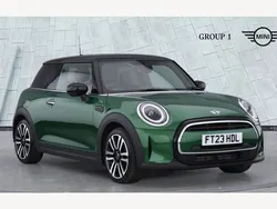 British racing green iv Used 2023 Mini Cooper Exclusive Hatchback | £19,990 (Fair price)