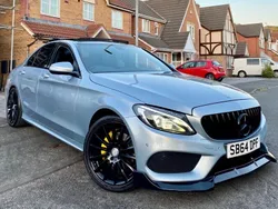 Silver Used 2014 Mercedes C220 AMG Line Premium Sedan | £9,995