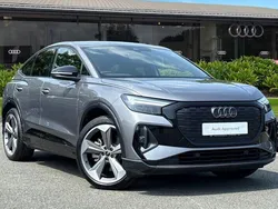 Grey Used 2024 Audi Q4 Sportback e-tron Black Edition SUV | £37,150