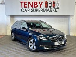 Blue Used 2017 Skoda Superb SE L Executive Estate | £11,796 (Fair price)