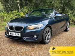 Blue Used 2015 BMW 220 Sport Line Cabriolet | £8,450 (Fair price)