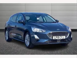 Blue Used 2019 Ford Focus Titanium Hatchback | £11,596 (Fair price)