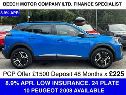 Blue Used 2024 Peugeot 2008 Allure SUV | £16,490 (Fair price)