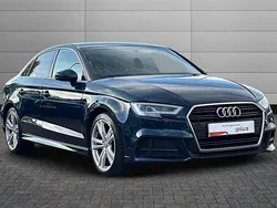 Blue Used 2017 Audi A3 S-Line Sedan | £12,895 (Fair price)