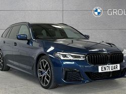 Blue Used 2022 BMW 530e M Sport Estate | £34,990 (Expensive)