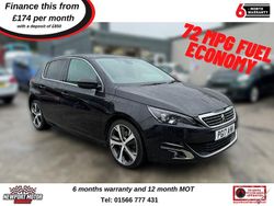 Black Used 2017 Peugeot 308 GT-line Hatchback | £8,495 (A bit pricey)