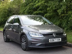 Grey Used 2018 VW Golf VII SE Hatchback | £5,489 (Fair price)