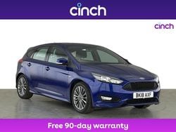 Blue Used 2018 Ford Focus ST-Line Hatchback | £8,599 (Good price)