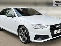 White Used 2019 Audi A4 Black Edition Sedan | £17,990 (Fair price)