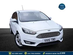 White Used 2015 Ford Focus Titanium Hatchback | £5,485 (A bit pricey)