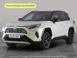White/black Used 2020 Toyota RAV4 Hybrid SUV | £23,539 (Fair price)