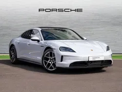 Ice grey metallic New 2024 Porsche Taycan Sedan | £75,990 (Good price)