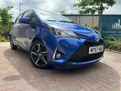 Blue Used 2017 Toyota Yaris Hybrid Design Hatchback | £8,995 (Good price)