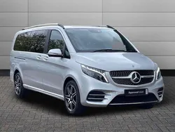 Brilliant silver Used 2023 Mercedes V220 AMG line MPV | £56,995 (Fair price)