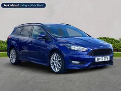 Blue Used 2017 Ford Focus ST-Line Estate | £8,999 (Good price)