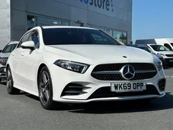 White Used 2019 Mercedes A200 AMG line Hatchback | £17,999 (Fair price)