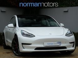 White Used 2020 Tesla Model 3 Performance Sedan | £21,495 (Fair price)