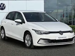 Pure white Used 2021 VW Golf VIII Life Hatchback | £14,295 (Fair price)