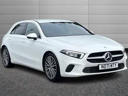 Polar white Used 2021 Mercedes A180 Executive Hatchback | £19,496 (Fair price)