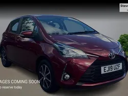 Red Used 2019 Toyota Yaris Hatchback | £10,430 (Fair price)