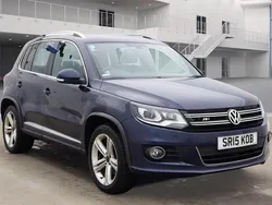 Blue Used 2015 VW Tiguan R-line SUV | £7,894 (Fair price)
