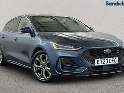 Blue Used 2023 Ford Focus ST-Line Hatchback | £14,489 (Fair price)