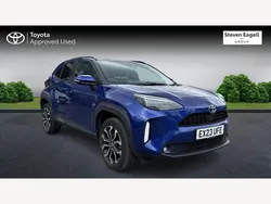 Blue Used 2023 Toyota Yaris Hybrid Design Hatchback | £19,885 (Expensive)