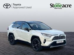 White/black Used 2021 Toyota RAV4 Estate | £27,500 (A bit pricey)
