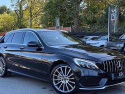 Black Used 2018 Mercedes C250 AMG Line Premium Estate | £16,495 (Fair price)