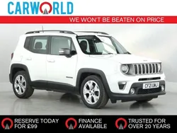 White Used 2021 Jeep Renegade Limited SUV | £14,200 (Fair price)
