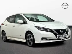 White Used 2020 Nissan Leaf Tekna Hatchback | £8,600 (Fair price)