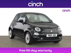Black Used 2021 Fiat 500 Lounge Hatchback | £9,099 (Fair price)