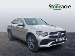Silver Used 2021 Mercedes GLC300e AMG line Coupe | £29,000 (Super price)