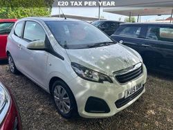 White Used 2015 Peugeot 108 Active Hatchback | £4,995 (Expensive)