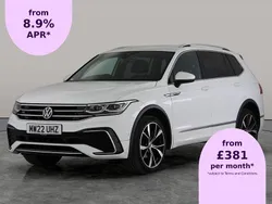 White Used 2022 VW Tiguan Allspace R-line SUV | £25,331 (Fair price)
