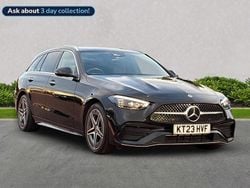 Black Used 2023 Mercedes C300e AMG Line Premium Plus Estate | £32,499 (Good price)