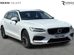 Ice white Used 2021 Volvo V60 Momentum Estate | £23,491 (Fair price)
