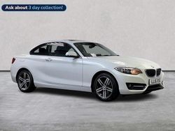 White Used 2015 BMW 218 Sport Line Coupe | £8,999 (Fair price)