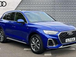 Blue Used 2021 Audi Q5 S-Line SUV | £31,597 (Fair price)