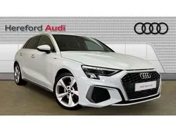 Glacier white, metallic Used 2022 Audi A3 S-Line Hatchback | £19,711 (Fair price)