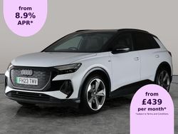 White Used 2023 Audi Q4 e-tron Advanced SUV | £29,264 (Expensive)
