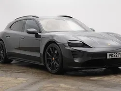 Volcano grey Used 2022 Porsche Taycan Performance Package Sedan | £62,495 (Good price)