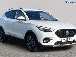 Solid arctic white Used 2022 MG ZS Exclusive Sedan | £13,193 (Fair price)