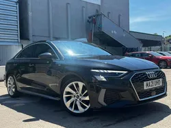 Black Used 2021 Audi A3 S-Line Sedan | £14,900 (Fair price)