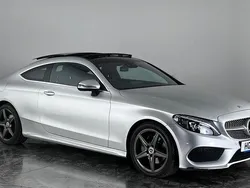 Silver Used 2018 Mercedes C220 AMG Line Premium Plus Coupe | £19,650 (Fair price)