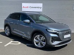 Geyser blue New 2025 Audi Q4 e-tron S-Line SUV | £49,990