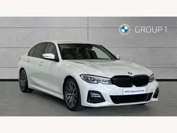 Mineral white Used 2021 BMW 320 M Sport Sedan | £21,990 (Fair price)