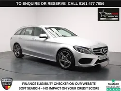 Silver Used 2017 Mercedes C220 AMG line Estate | £14,280 (Fair price)