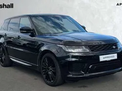 Metallic santorini black Used 2021 Land Rover Range Rover Sport HSE Dynamic SUV | £39,750 (Fair price)