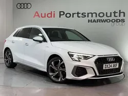 White Used 2024 Audi A3 S-Line Hatchback | £20,440 (Fair price)